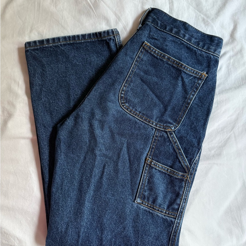 Brandy Melville Dark Wash Carpenter Denim Jeans